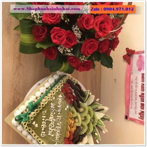 Combo Bánh Kem & Hoa Tươi - MM02